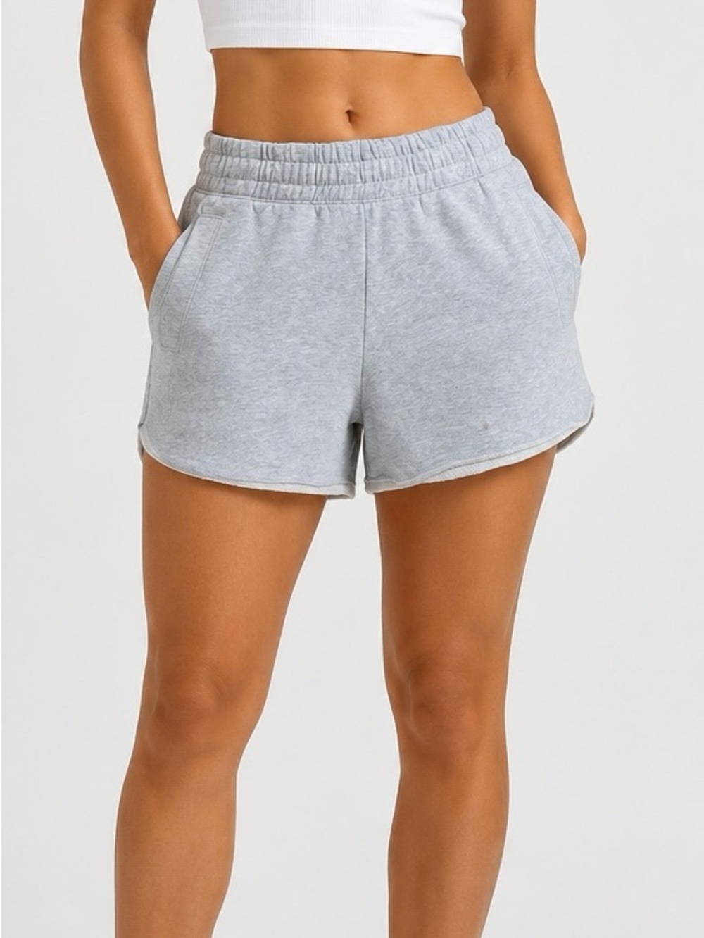 OFFLINE by Aerie Keep It 100 French Terry Shorts Gray XS
